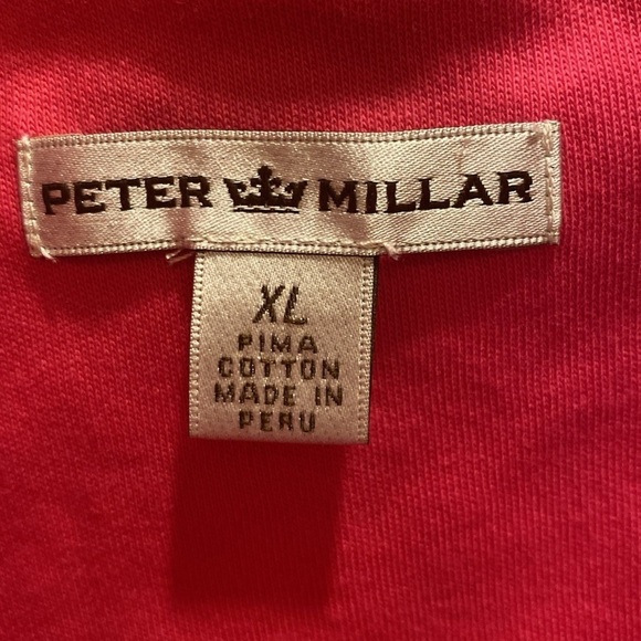 Peter Millar Pima Cotton 1/4 Zip Long Sleeve Sweater Pullover Pink Size XL - Picture 5 of 8